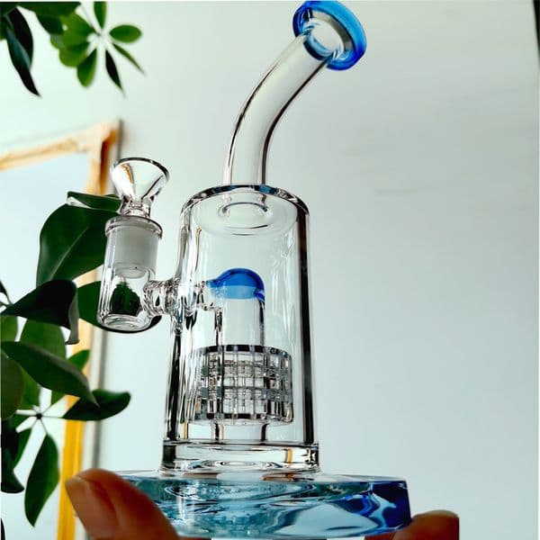 Small Glass Bong Water Pipes Bubbler Hookahs Shisha Matrix Perc Beaker Thick Glass Oil Water Bongs 14mm Smoking accessory