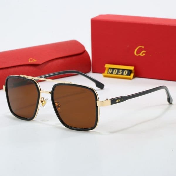 wholesale sunglasses polarized Luxury designer glasses for woman luxurys designers Leopard head Frameless wooden leg mens sunglasses Brand Sun Glasses