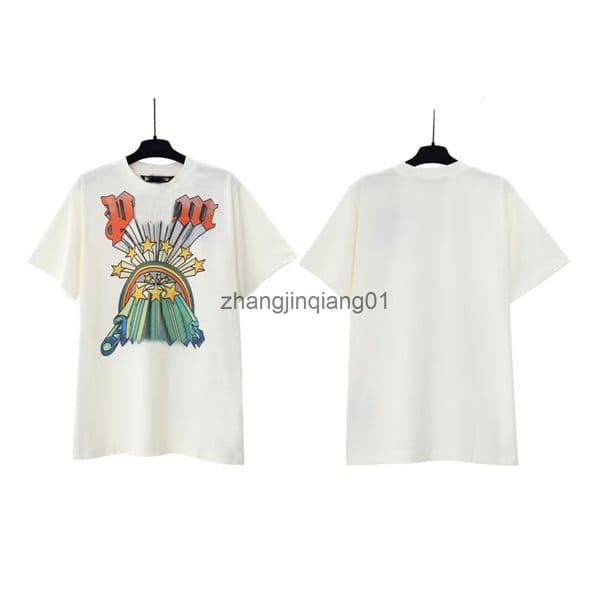 Designer palm anglestracksuit Shirt Fashion Brands Tshirt Mens Womens Summer Luxe Sport Football Short Cotton Multi White T Shirt retro Tee Sweatshirt