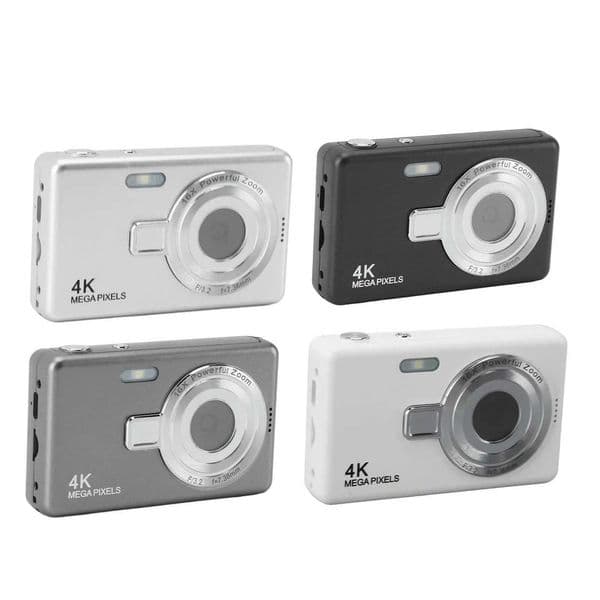 12MP 1080P Digital Camera 24in Screen 16X Zoom Auto Focus Digital Camera for Student Vlog Portable Digital CameraT260401