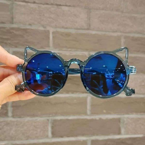Girls Boys Cute Animal Cartoon Ears Kids Eyewear Outdoor Sun Protection Children Vintage Classic Sunglasses S260331 787