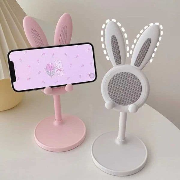 Cute Rabbit Phone Stand Multi-function Stretch Mobile Phone Holder Desktop Adjustable Phone Bracket For iPad Tablet Stand S2641