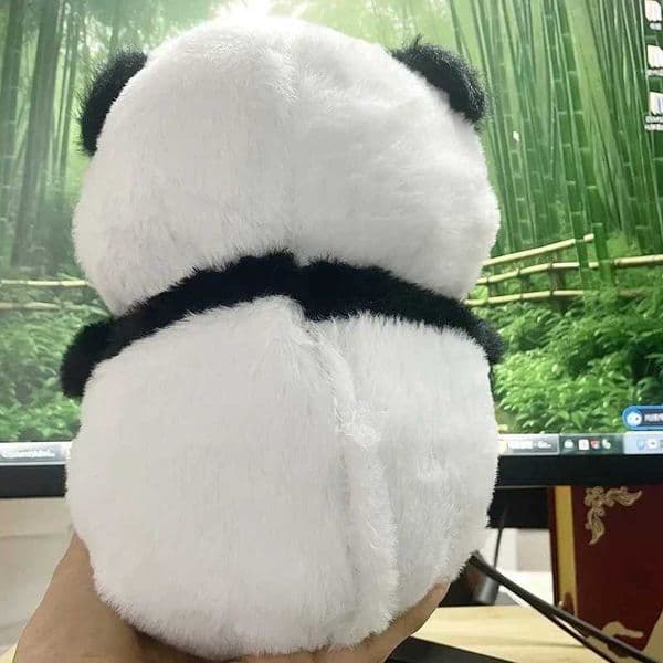 Baby Breathing panda Baby Soothing Plush Doll Toy Baby Kids Soothing Music Sleeping Companion Sound and Light Doll Toy Gift Z260401