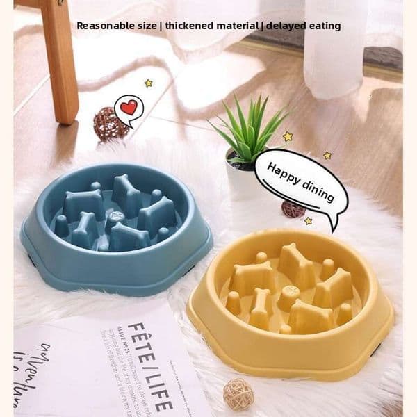 Hexagonal Slow Feeder Dog Bowl, Non-Slip Anti-Choking Pet Slow Feeding Bowl, Durable Bloat Stop Food Bowl for Dogs Cats, Healthy Eating Pet Supplies