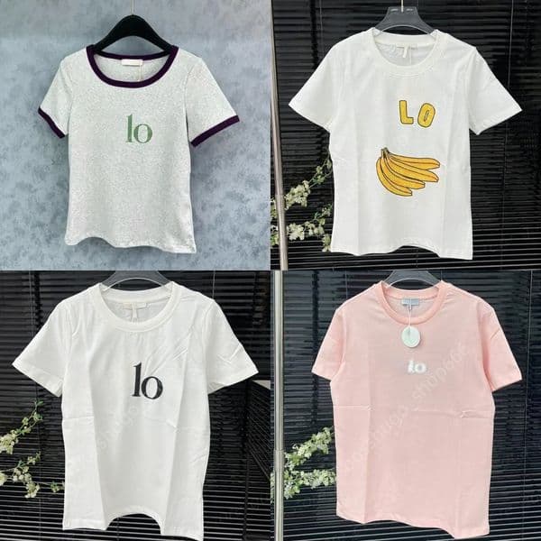 go off picture not the description Fashion Designer T-shirts Women's Short Sleeve Tops Summer Clothing Round Neck Tops 30 6e