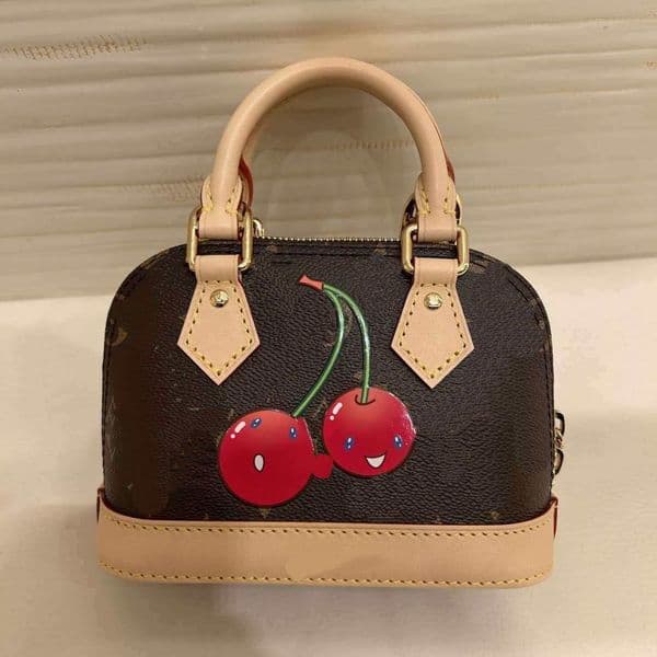 designer Messenger Bags Cherry embroidered Retro jeans Womens Light blue designer bags Baguette Shoulder Bags NANO SP jean bag underarm purse flap crossbody