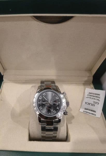 With original box High Quality Watch 40mm 116503 116509 116520 116523 Sapphire 18K Yellow Gold No Chronograph grey Mechanical Automatic Mens Watches 05