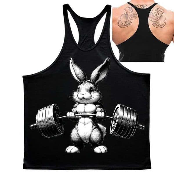 Men Muscle Vests Cotton Underwear Sleeveless Tank Top Print Muscle Vest Undershirts O-neck Gym Clothing Bodybuilding Tank Tops J250328