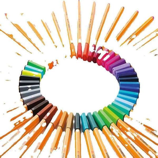 25pcs STABILO Point 88 Fineliner Fiber Pen Art Marker 0.4mm Felt Tip Sketching,Anime,Artist Illustration,Technical Drawing Pens C18112001