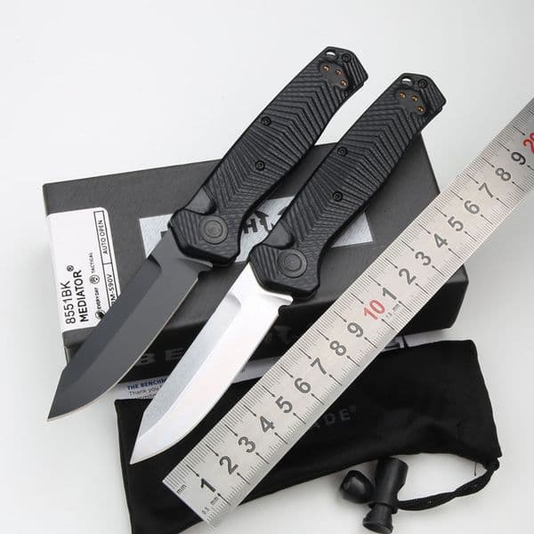 LEMIFSHE New 8551/8551bk Mark s90v Blade G10 Handle Copper Washer Hunt knife Tactical Outdoor EDC Tool Folding Camping Knife