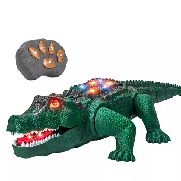 Remote Control Crocodile Toy 1 Set Realistic Crocodile Toy with Roaring Sounds Crawling Dancing Fun Toy for Kids Birthday Gif 260331