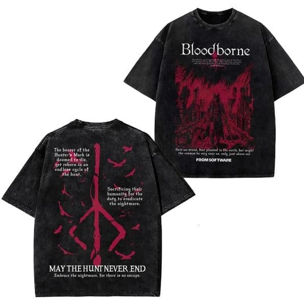 Vintage Cotton Game Print Washed T-Shirt American Street Trendy Mens Womens Oversized Short Sleeved HipHop Tee Tops Summer 260330