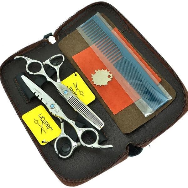 Stainless Steel 55/60 Barber Hair Cutting Scissors Salon Hairdressers Thinning Shears Hair Clippers Haircut Scissors A0018D 260331