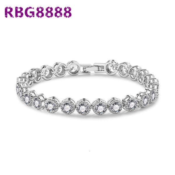 RAKOL BP096 Wedding Accessories Elegant Bridge Jewelry Crystal Zircon Bracelet