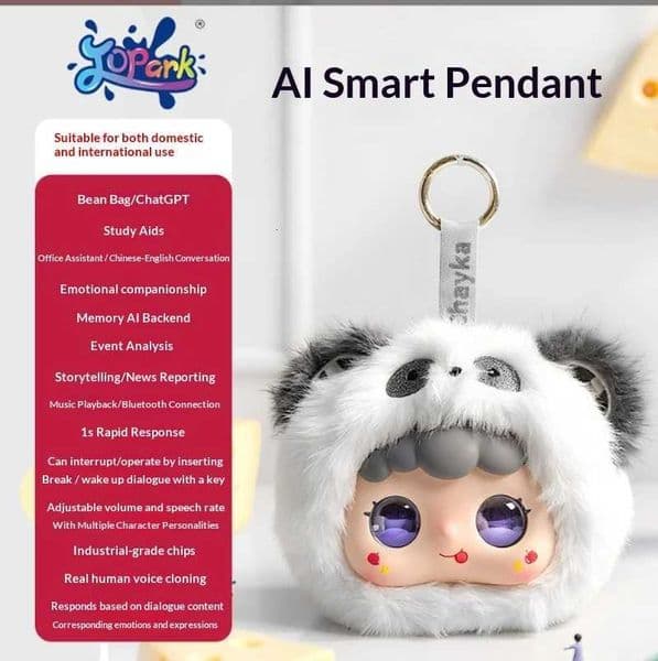 Smart Plush AI Emotional Companion Robot Panda Style Interactive Talking Stuffed Doll Ideal Gift For Kids Adults Stress Relief Z260401