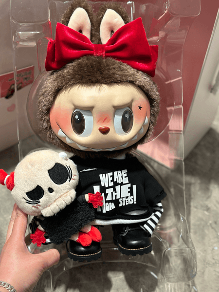 38cm Labubu Valentine's Day Limited Edition Catch Me If You Like Me Cute Vinyl Face Plush Doll Decoration Small Statue Monster Toy For Gifts For Gifts YIZHIXING