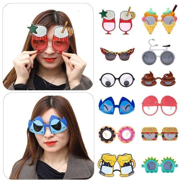 Funny Sunglasses Big Frame Ice Cream Pineapple Sun Glasses Women Holiday Celebration Party Decorative Eyeglasses Selfie Props S260331