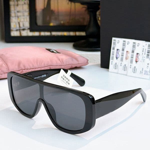 Oversized Mask Sunglasses Womens Retro Style Acetate Glasses UV400 Protective Womens High Quality Sunglasses 5495