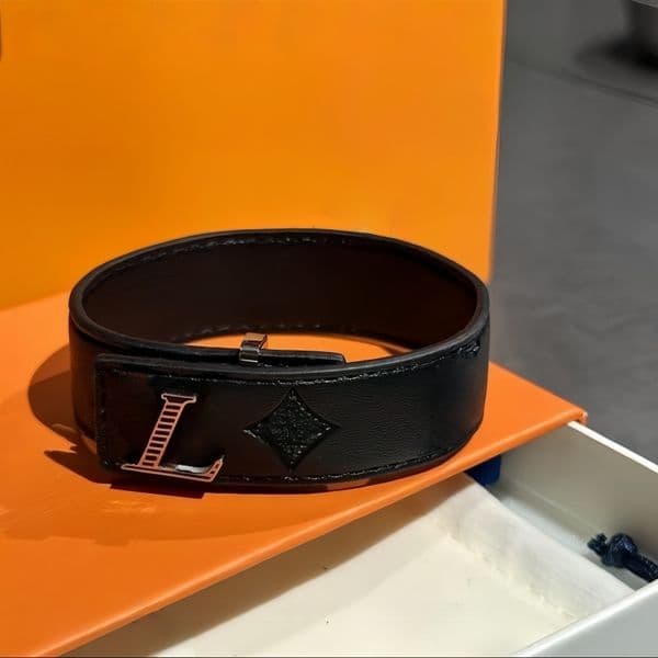 Women leather lvbracelete luxury jewlery for men fashion silver gold stainless steel classic unisex bracelet designer jewelry lvbraclets gifts