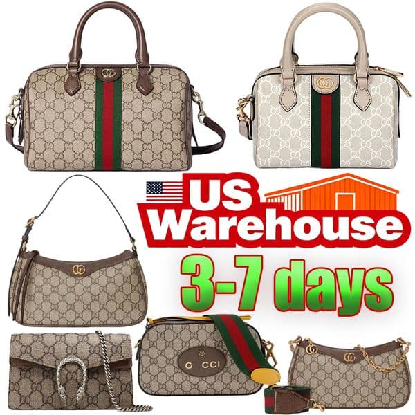 Tote Bag Designer Bag Ophidia Pillowcase Shoulder Bag High-Quality Leather Handbag Detachable Strap Crossbody Bag Women's Luxury Bag Boston bag Purse Evening Bag New