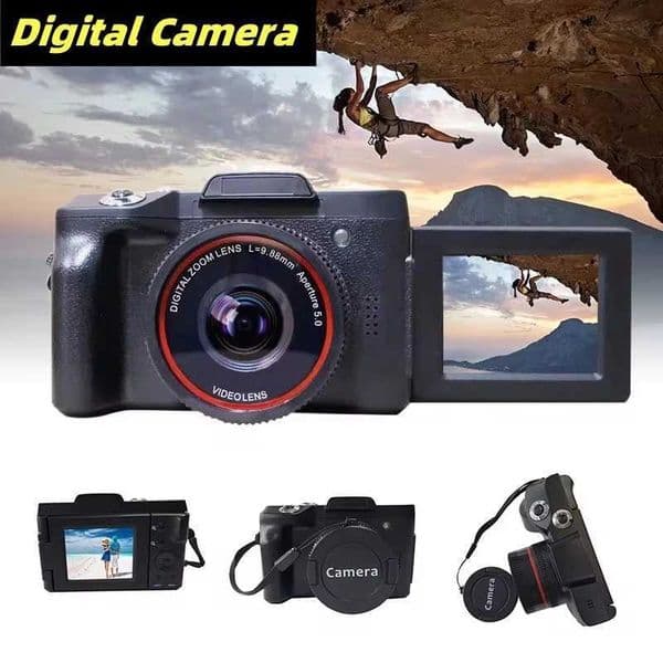 Digital Video Camera Full HD 1080P 16MP Recorder with Wide Angle Lens Accessories HD 1080P 16MP With Wide Angle Digital ZoomT260401
