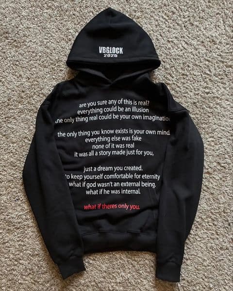 Vintage Y2k Black Not Real Print Hoodies Grunge Hip Hop Streetwear Sweatshirts Tops Goth Oversized Hoodie Men Clothing 260331