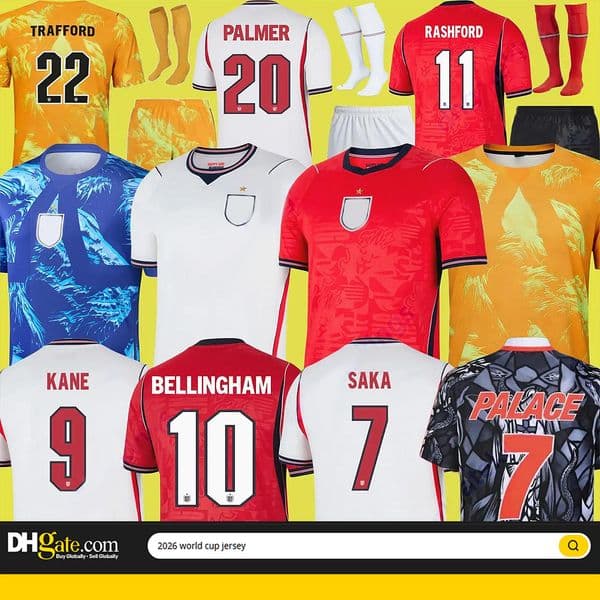 england world cup 2026 Soccer Jersey Men Kids KANE BELLINGHAM MAINOO BOWEN RICE FODEN GORDON TONEY PALMER PICKFORD Football Shirt Soccer 2025 england kit 26 27 DH999