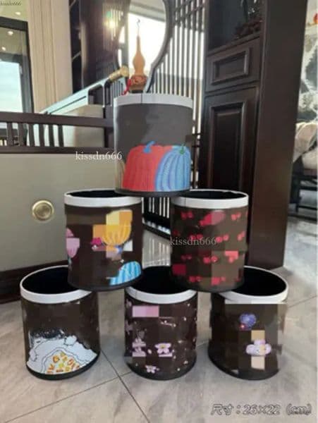 2026 cologne Designer Storage Mini Desktop Trash Can Creative Stainless Steel Decorative perfume Box With Multiple Interesting Patterns Free Shipping