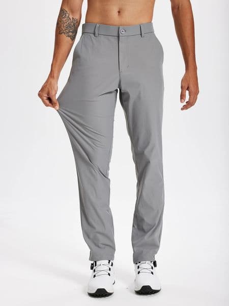 Mens Golf Pants 303234 Stretch Work Dress Slim Straight Lightweight Quality Business Trousers Casual Suit 260331
