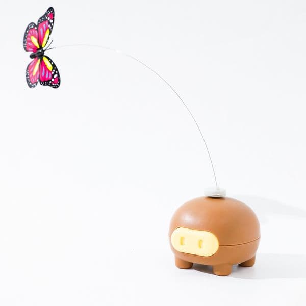 Cat Toy Electric Self Entertainment Automatic Rotating Butterfly Wire Teaser Wand Interactive Pet Toy For Cats Kitten