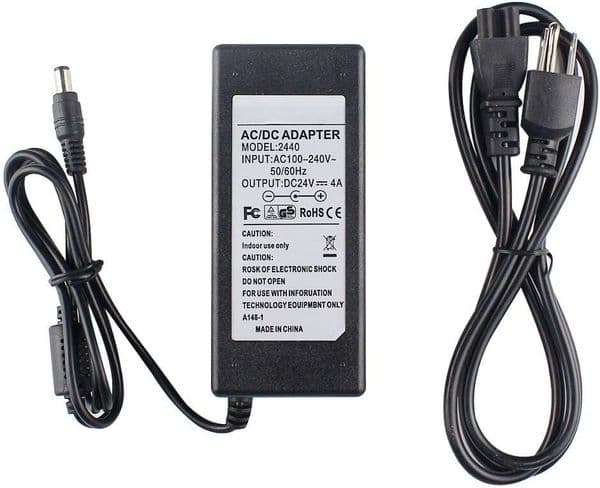 24V 4A AC Adapter Power Supply for Zebra ZP550 ZP450 GX420d GK420d GK420t GX420t GX430T GT810 HC100 Label Printer
