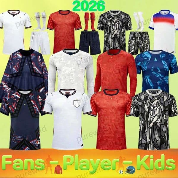 England 2026-27 World Cup 2026 Football Jerseys Football Kits Football Shirts BELLINGHAM KANE SAKA RICE FODEN National Team Children's Wear Women's Jerseys Player
