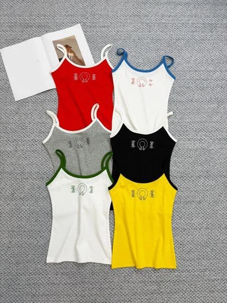 Designer Tanks Tops Women's Y2K Colorful Hot Girl Brand Vest Summer Casual Slim Fit Fashionable Printed Streetwear Hip Hop Tess