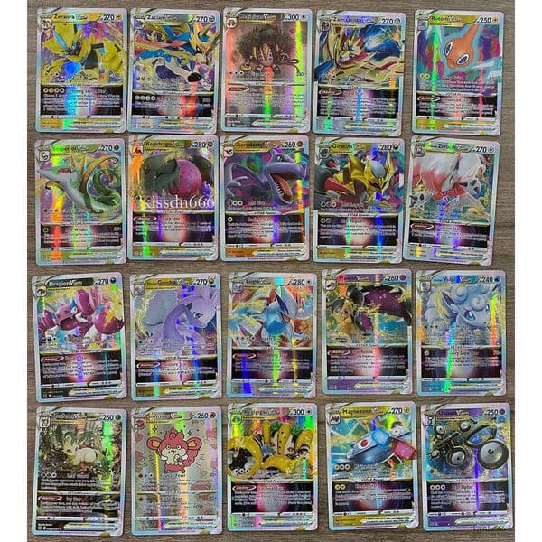 2023 New Card Game Full Flash Card Best TCG Card Dot Flash 30 New ex33Vstar Ultra Rare Rainbow Arceus DIY Card Pack Children's Shining Gift