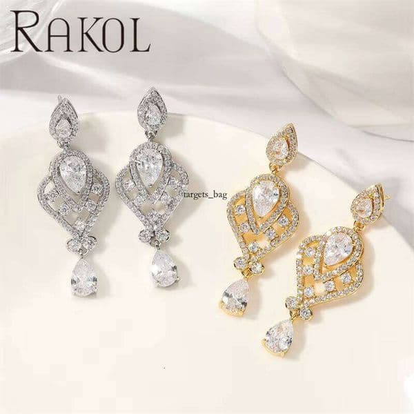 earrings EP5636 Classic fashion Wedding Chandelier Fashion Diamond Bridal Earrings Jewelry for women