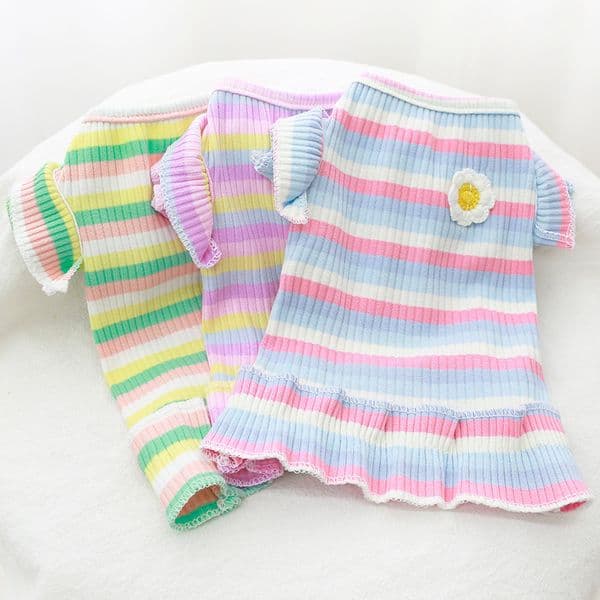 Pet Spring Summer Thin Vest Dress Teddy Bichon Small Dog Cat Clothes Factory