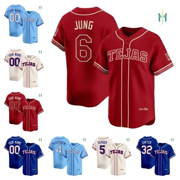 Corey Seager Nolan Ryan Andrew McCutchen Brandon Nimmo Josh Jung Evan Carter Wyatt Langford 2026 City Connect men's baseball jersey - all stitched all size xxs-6xl