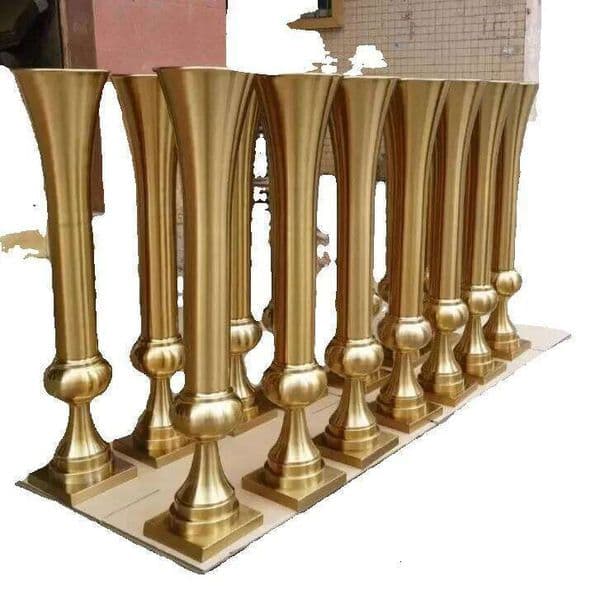 100cm height flower vase gold metal holder candle stand wedding centerpiece event party road lead home decor 10 pcs/ lot LL