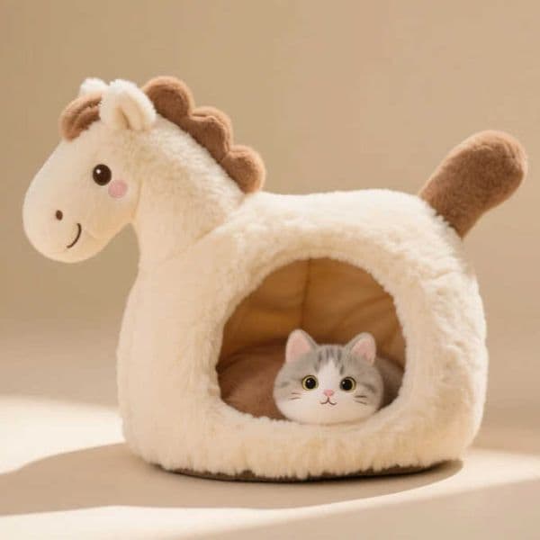 New Horse Pet Nest Plush Toy Doll S2604016PW2