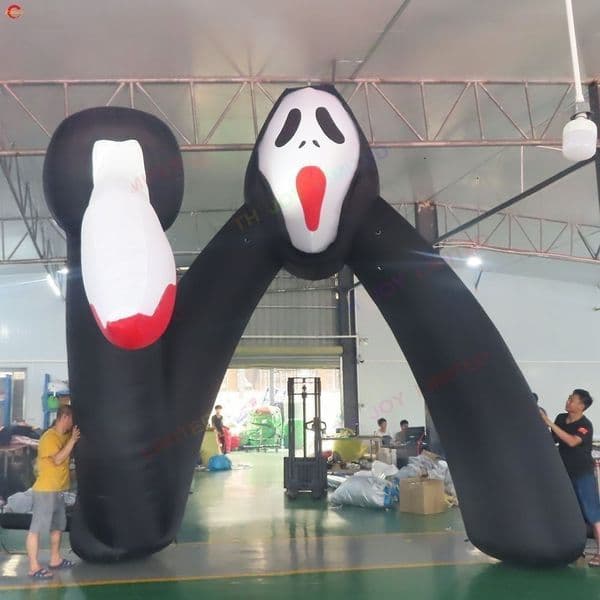 Outdoor Activities Halloween inflatable arch with sword for sale
