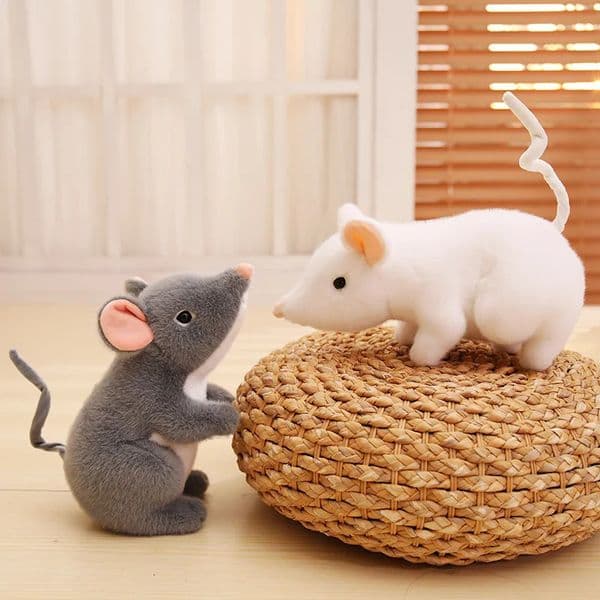 Simulated Mouse Super Soft Plush Mouse Plushy Doll Stuffed Rat Plush Animal Toys for Peluche Mascot Gift 260401