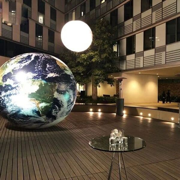 Scientific nine planets giant inflatable earth ball,globe balloon,large sphere for school education or decoration