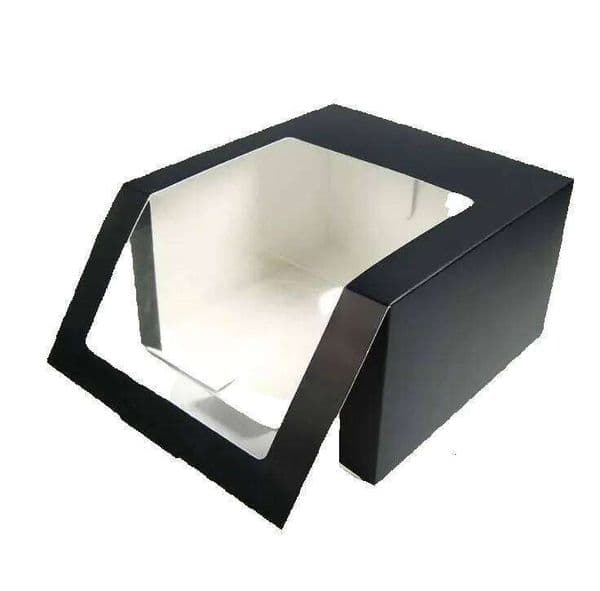 wholesale 100pcs Paper With PVC Window Baseball Cap Beret Party Hat Packing Boxes Gift Packaging Box SN3724