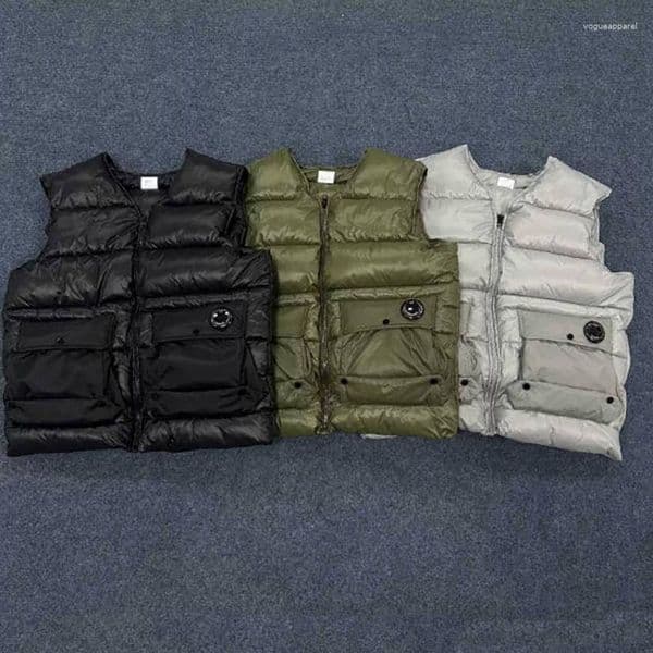 Men's Down Designer Winter Company & Parkas Jacket Zipper Padded Thick Cold Warm High-collar