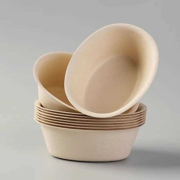 20/50Pcs Disposable Bowls Paper Food Containers for Dessert Ice Cream Soup Salad Pasta Snack - Picnic BBQ Party Supplies X260402