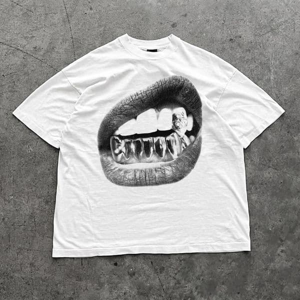 Big Lips Y2k Mouth T Shirt T Shirt - Unisex Y2k Shirt Streetwear T Shirt Men Clothing Comfortable 260323