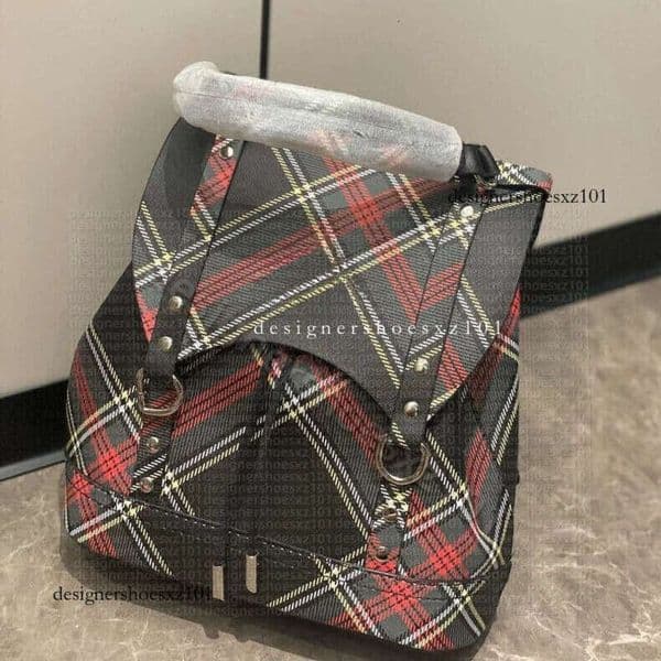 Designer Backpack Vivennens West Wood Bag Vivienene Luxury Tote Bag Nylon Square Saturn Backpack Men Women Large Capacity Sacoche Sacoche Homme Kisslock Bag