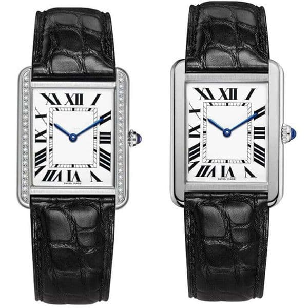 Fashion Luxury Watch Womens Reloj Para Mujer Tank Watches For Women Mechanical Diamond Rose Gold Platinum Rectangle Watch Stainless Steel Ladies Elegant Gifts 128