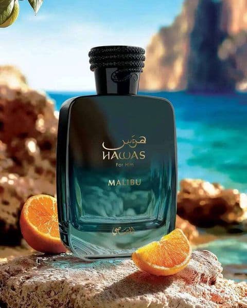 Rasasi Hawas Malibu Men's EDP 3.38 Oz Edp Spray Perfume Fragrance for Men 26Y0402