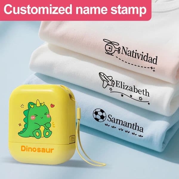 Custom Childrens Name Seal Stamp Set Waterproof Reusable Custom Stamp Learning Tool for Kindergarten Daycare Activities 260402